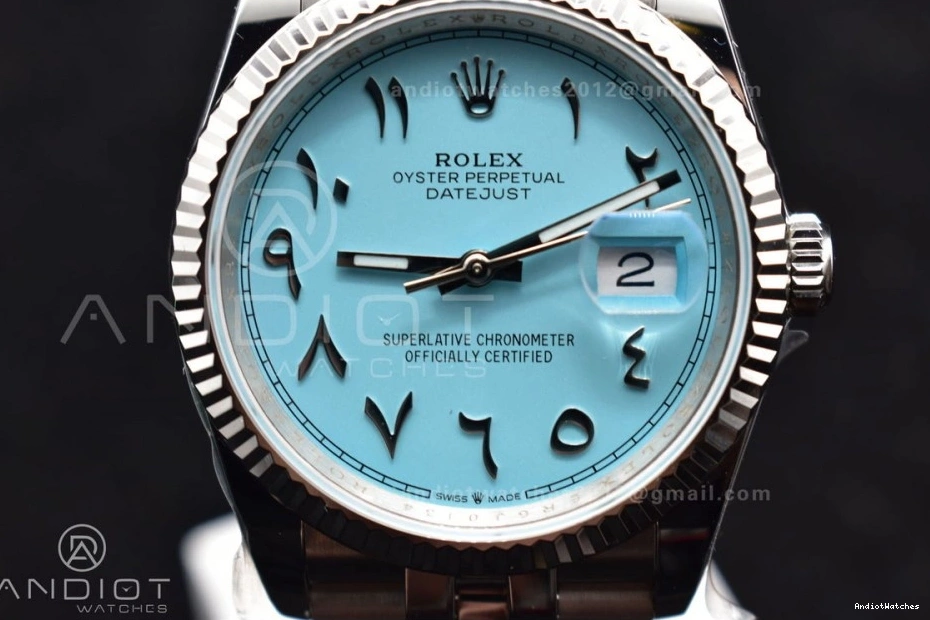 Versatile 566 Best Dial Marker Edition Jubilee Tiffany on 36 DateJust DIWF Blue 1:1 Arabic 904L SA 126234 Steel Bracelet 0122